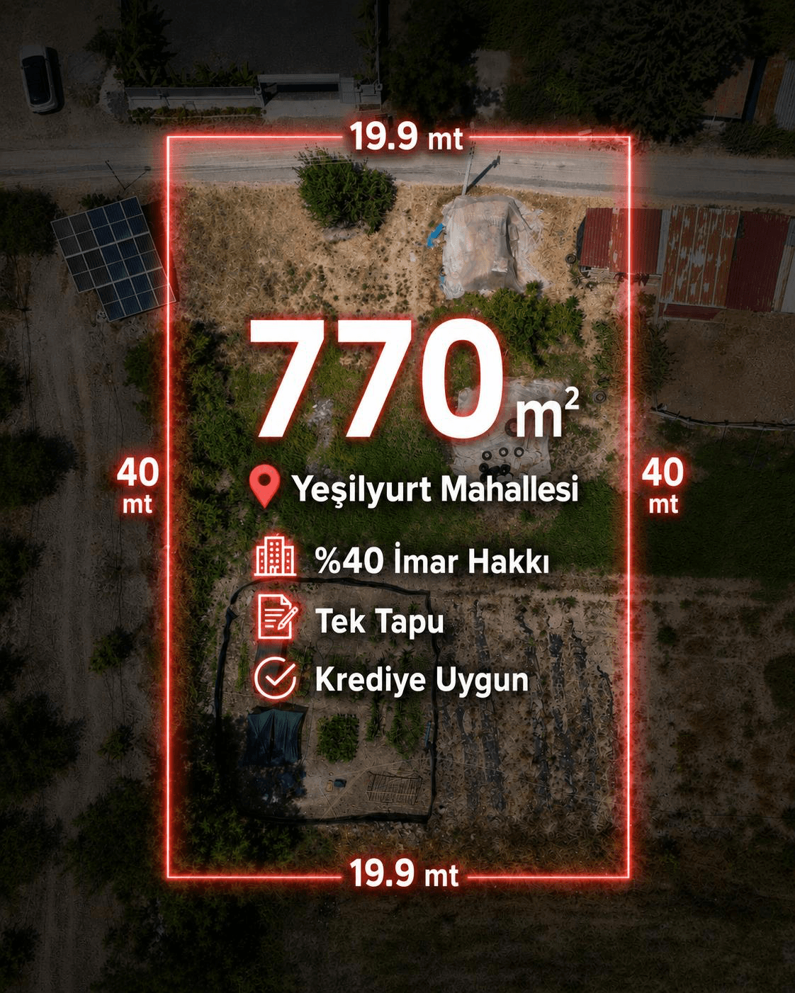 Ortaca Yeşilyurt mahallesinde yatırım fırsatı!